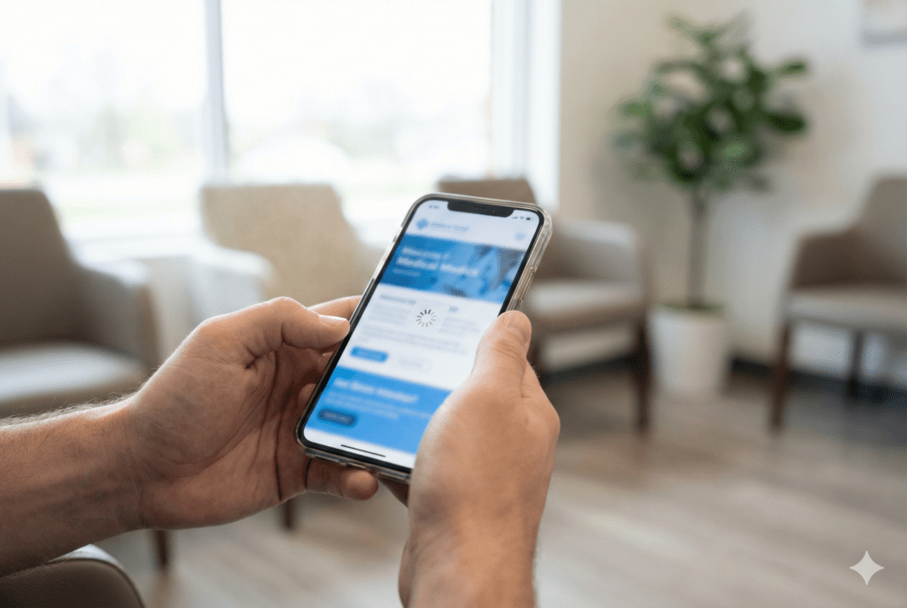 healthcare website design optimization for clinics